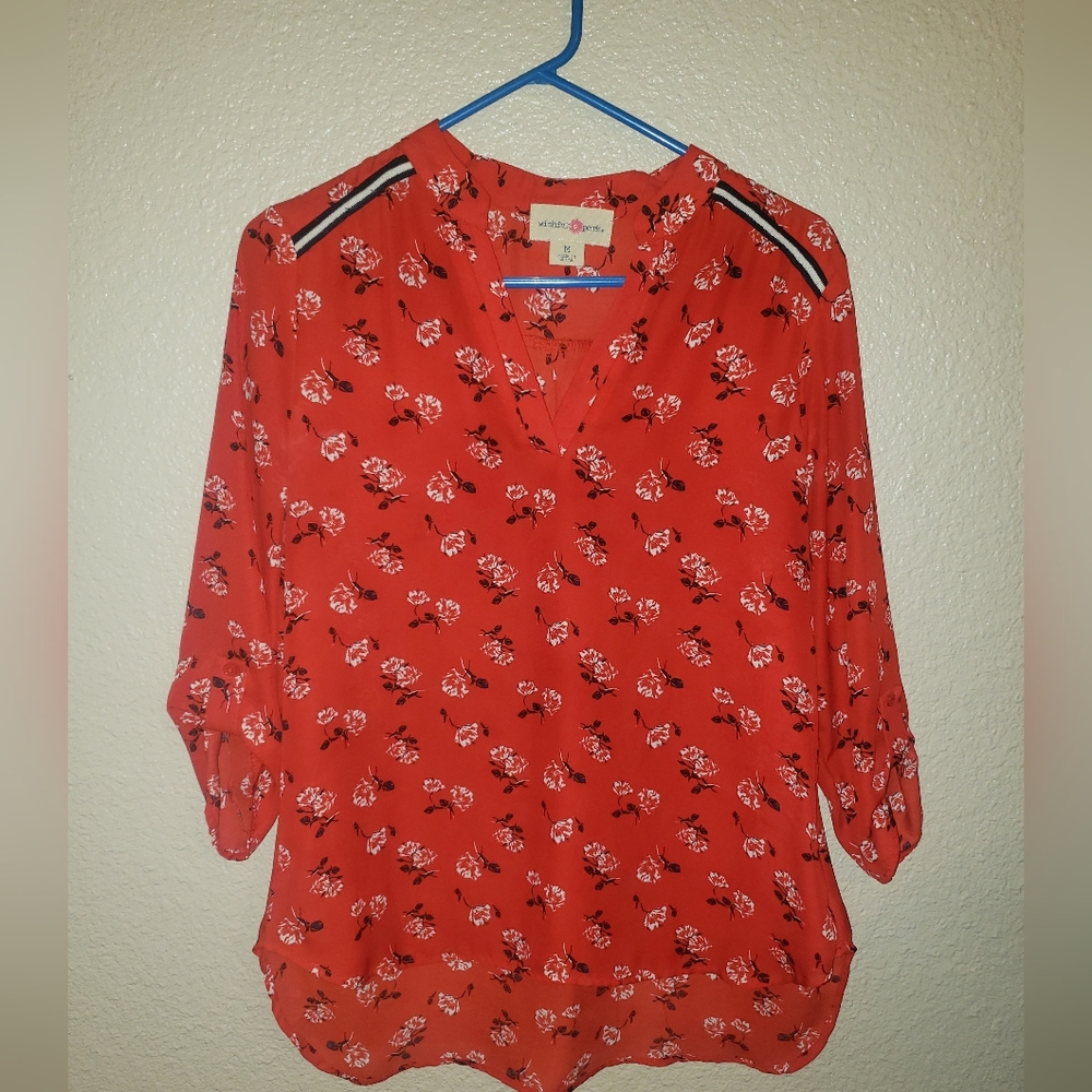 Wishful Park red blouse